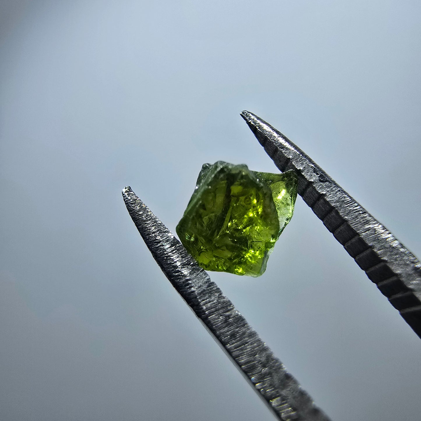 Cristal de tourmaline verdélite rare, vert Minas Gerais, Brésil #7992