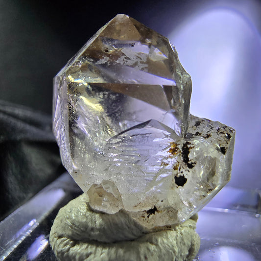 Klarer Phantom Rauchquarz XX Doppelender Kristall 19*18*11mm Goboboseb Namibia