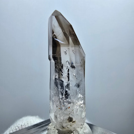 Klare Phantom Rauchquarz Zepter Spitze Goboboseb, Namibia 37*11*9mm