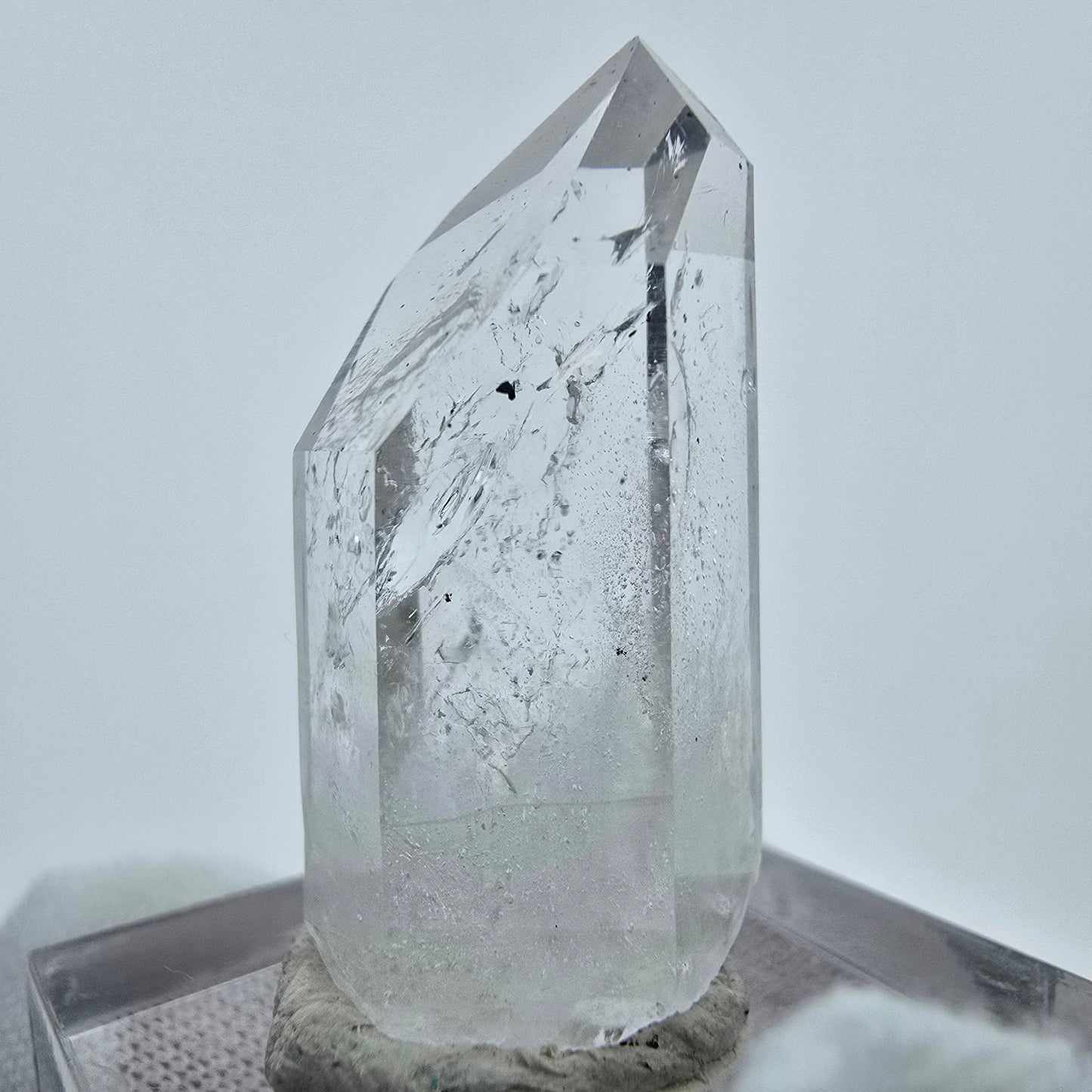 Klarer Phantom Hämatit Quarz Kristall Streep Mine, Goboboseb, Namibia 31*15*13mm