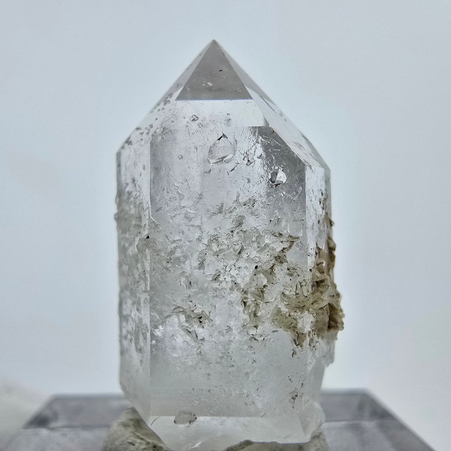 Phantom Amethyst with Stilbite Streep Mine, Goboboseb, Namibia 25*13*10mm Collection