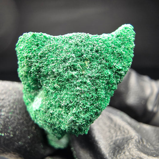 Malachite rare avec stade de quartz Kaokoveld Namibie 30*22*16mm collection minérale