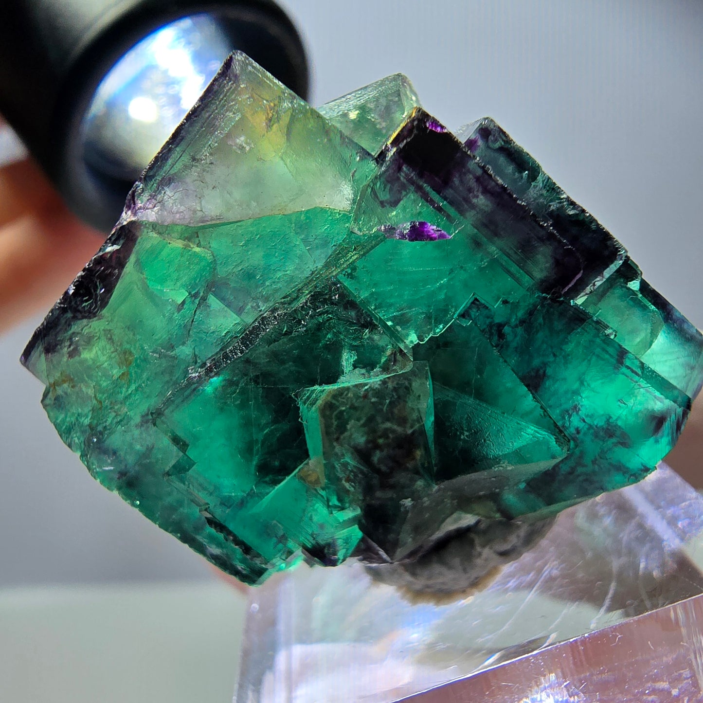 Rare Fluorite Cube Specimen, green purple Okorusu, Namibia 31*28*27mm