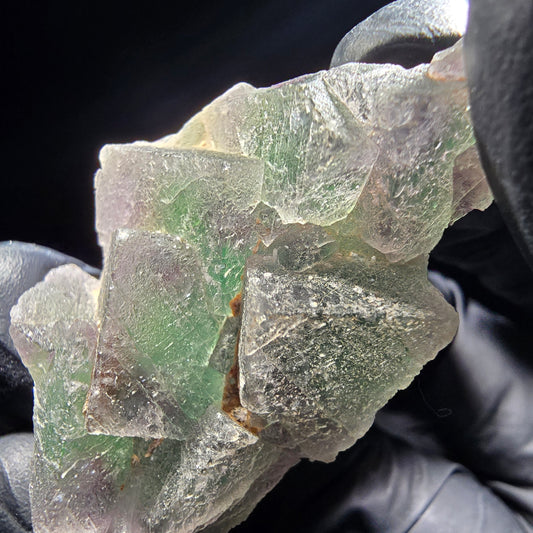 Phantom Fluorite Cube Tier Vert Violet Okorusu, Namibie 46*29*12mm Collection