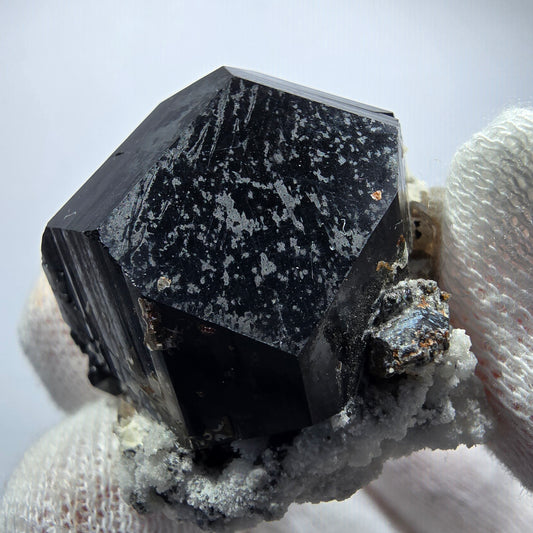 Seltene Schörl Turmalin, Hyalit, Orthoklas Stufe Erongo, Namibia 39*37*26mm