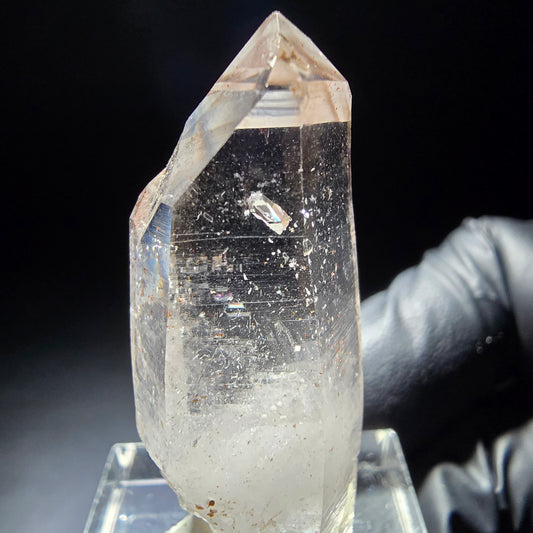 Quartz fumé fantôme clair avec inclusions de fer Goboboseb, Namibie 40*15*11mm