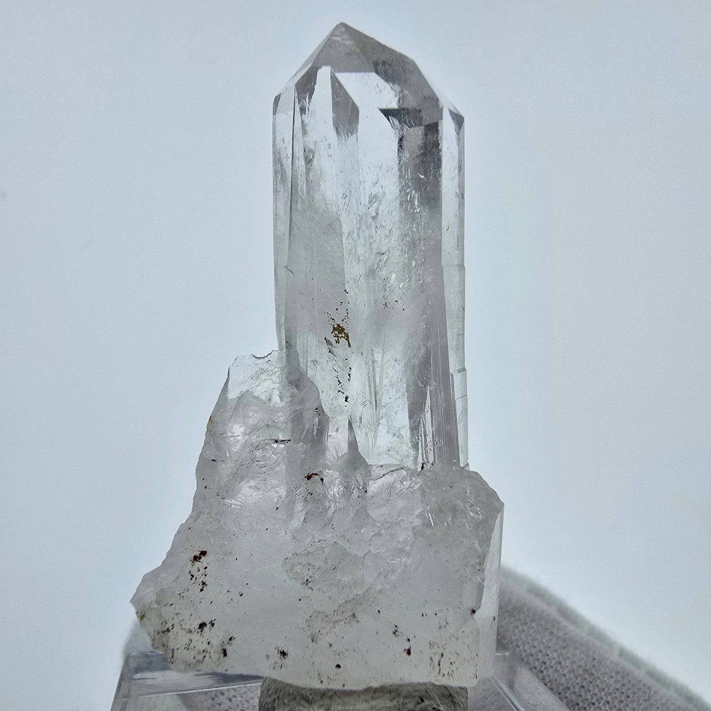 Klarer Phantom Hämatit Quarz Kristall Streep Mine, Goboboseb, Namibia 45*22*13mm