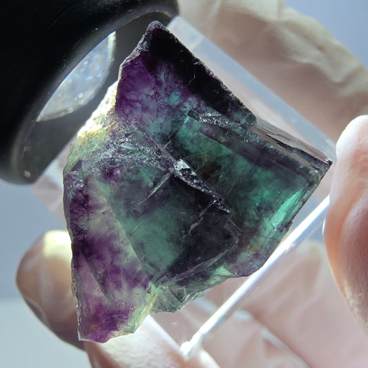 Seltene Fluorit Würfel Stufe, grün lila Okorusu, Namibia 30*18*16mm