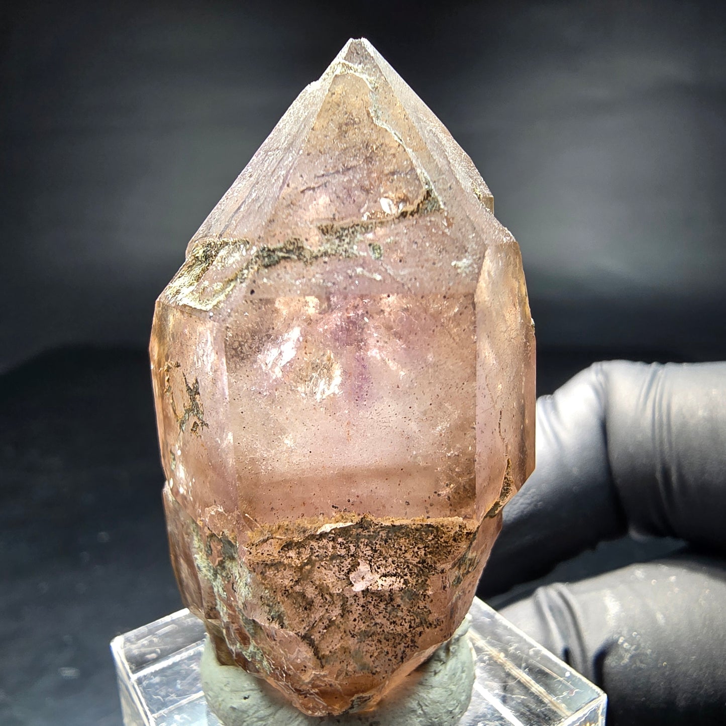 Schöne Phantom Amethyst Zepter Spitze lila Brandberg, Namibia 44*32*21mm