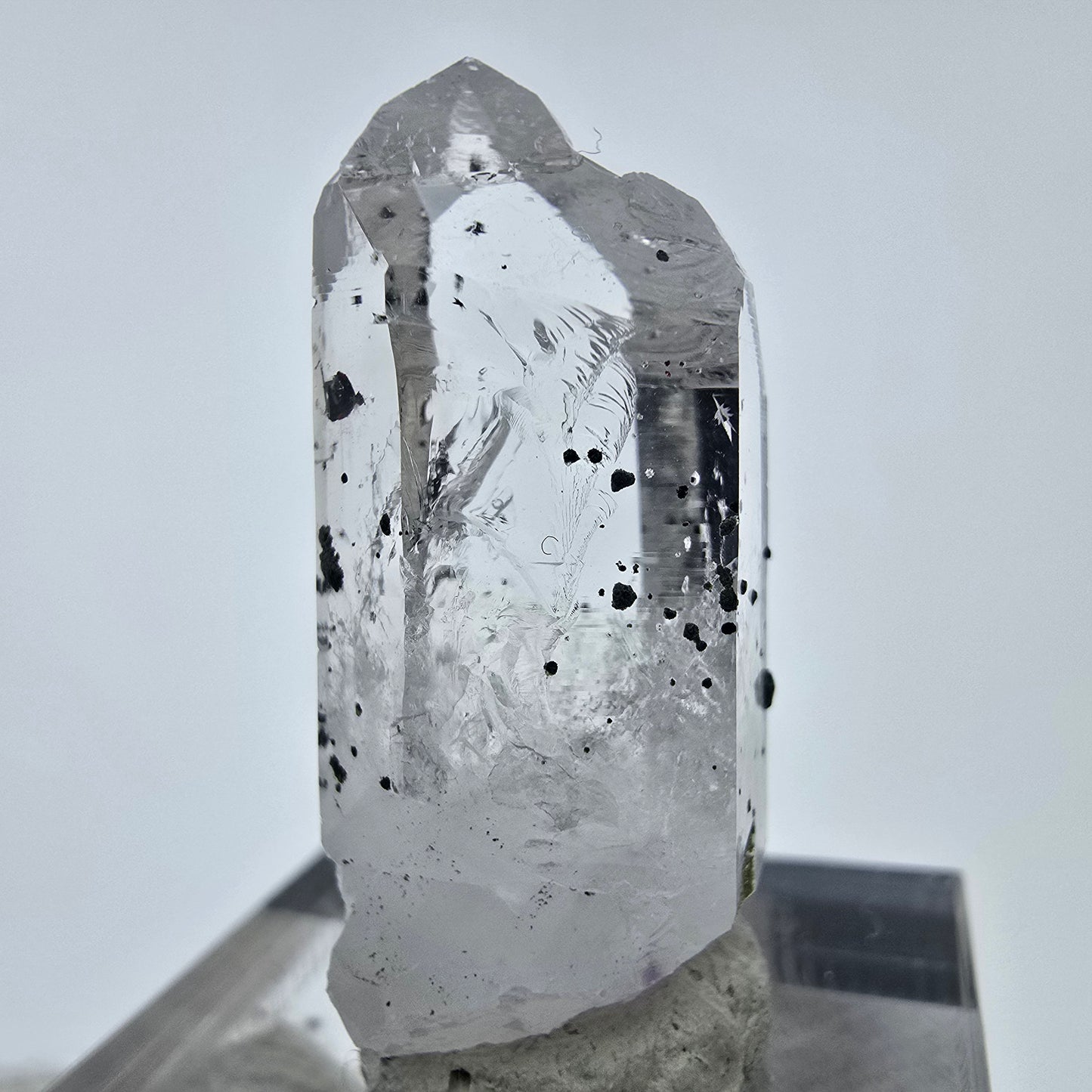 Cristal d'améthyste hématite fantôme Streep Mine, Goboboseb, Namibie 31 x 18 x 13 mm