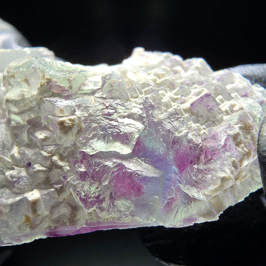 Klare Phantom Fluorit Würfel Stufe grün lila Omehane Namibia 52*30*18mm Sammlung