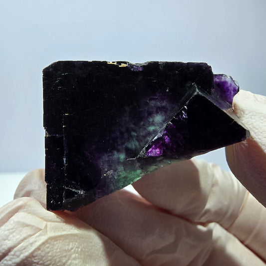 Phantom Fluorit Würfel Stufe, parkettiert grün lila Okorusu, Namibia 39*25*29mm