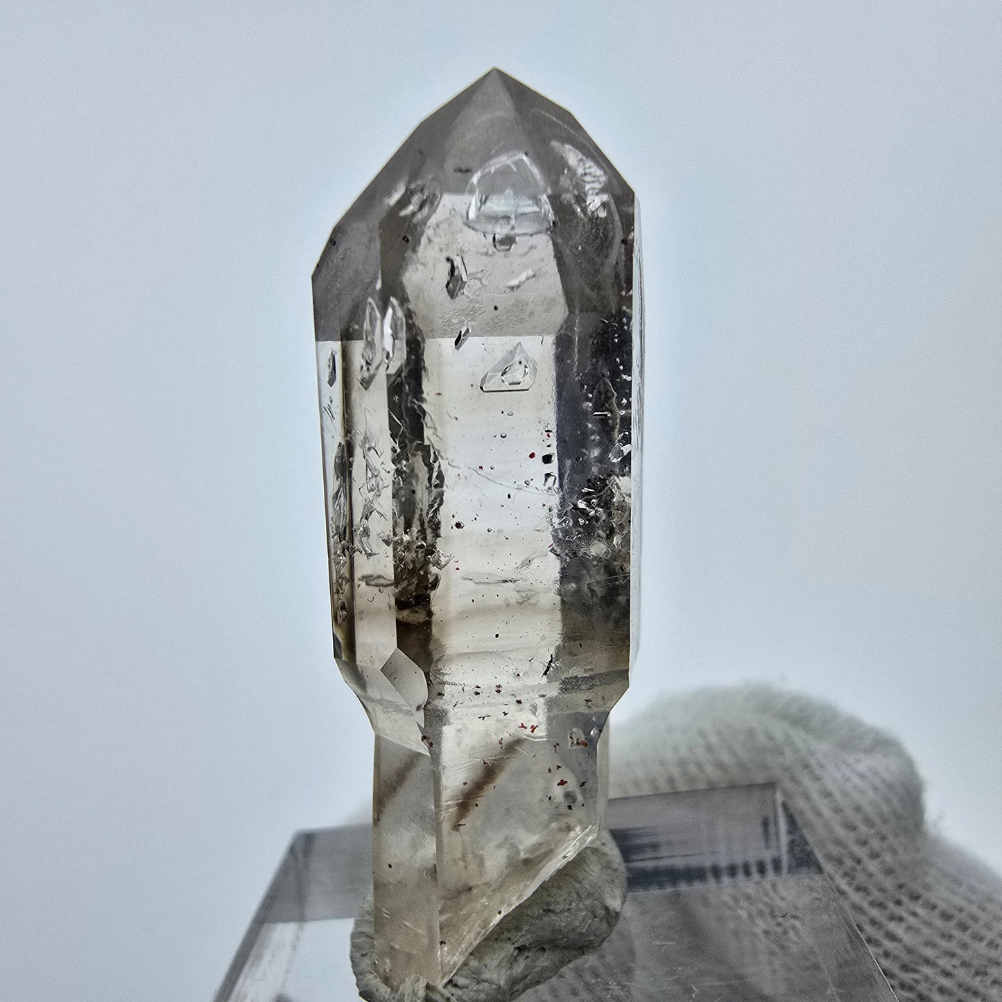 Klarer Phantom Rauchquarz Zepter Kristall Goboboseb, Namibia 39*15*11mm