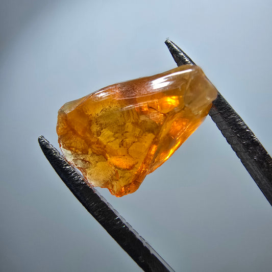 Rare fire opal crystal, red orange Mexico 12*9*6mm