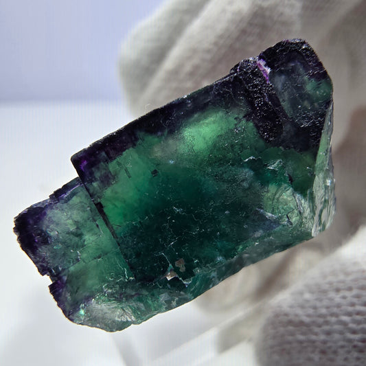 Spécimen de cube de fluorite fantôme parqueté zonal Okorusu, Namibie 28*26*14mm