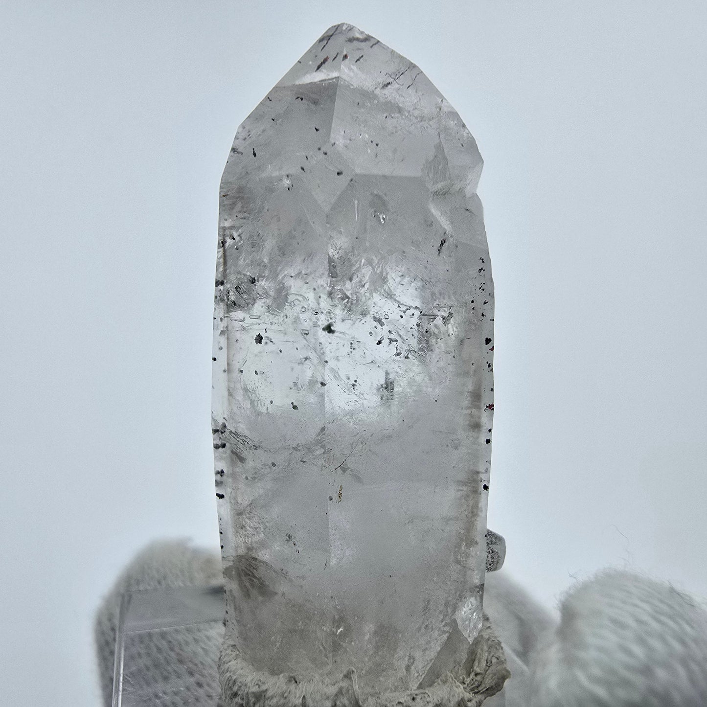 Cristal de quartz fantôme Harlequin, Streep Mine, Goboboseb, Namibie, 41 x 17 x 16 mm