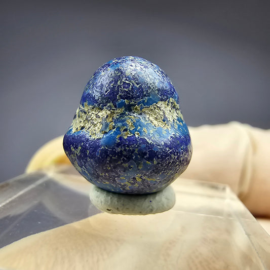 Seltene große Azurit Blueberry - poliert 14,6mm Durchmesser aus USA, New Mexico