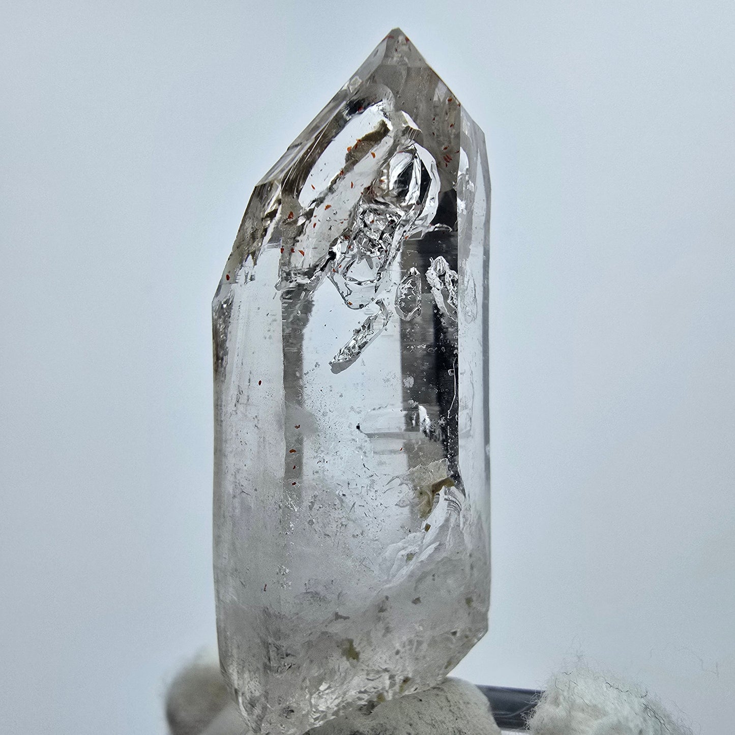 Enhydro Halekin Phantom Rauchquarz Fenster 2x Blase Goboboseb Namibia 51*20*16mm