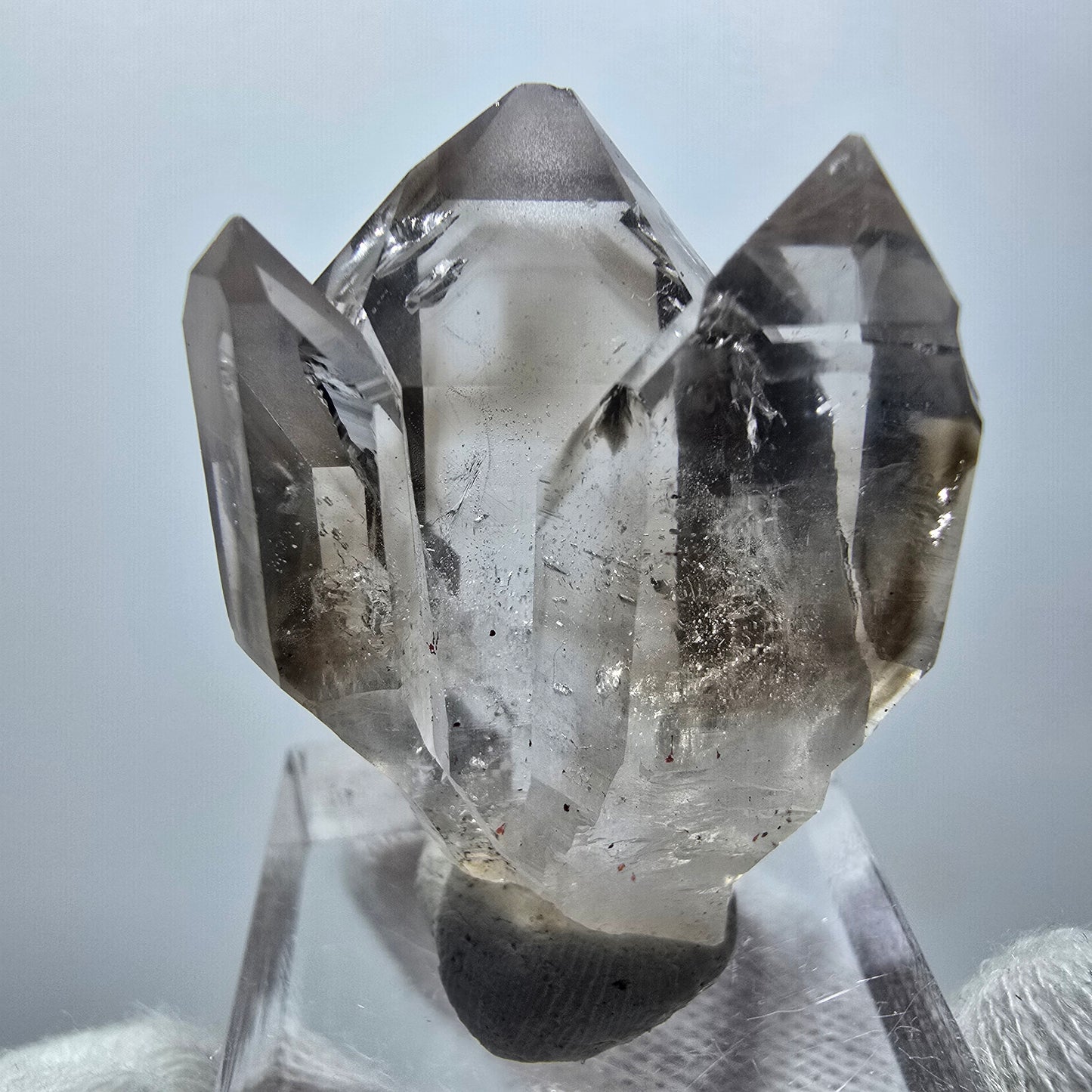 Klare Phantom Rauchquarz Zepter Stufe Goboboseb, Namibia 34*26*17mm