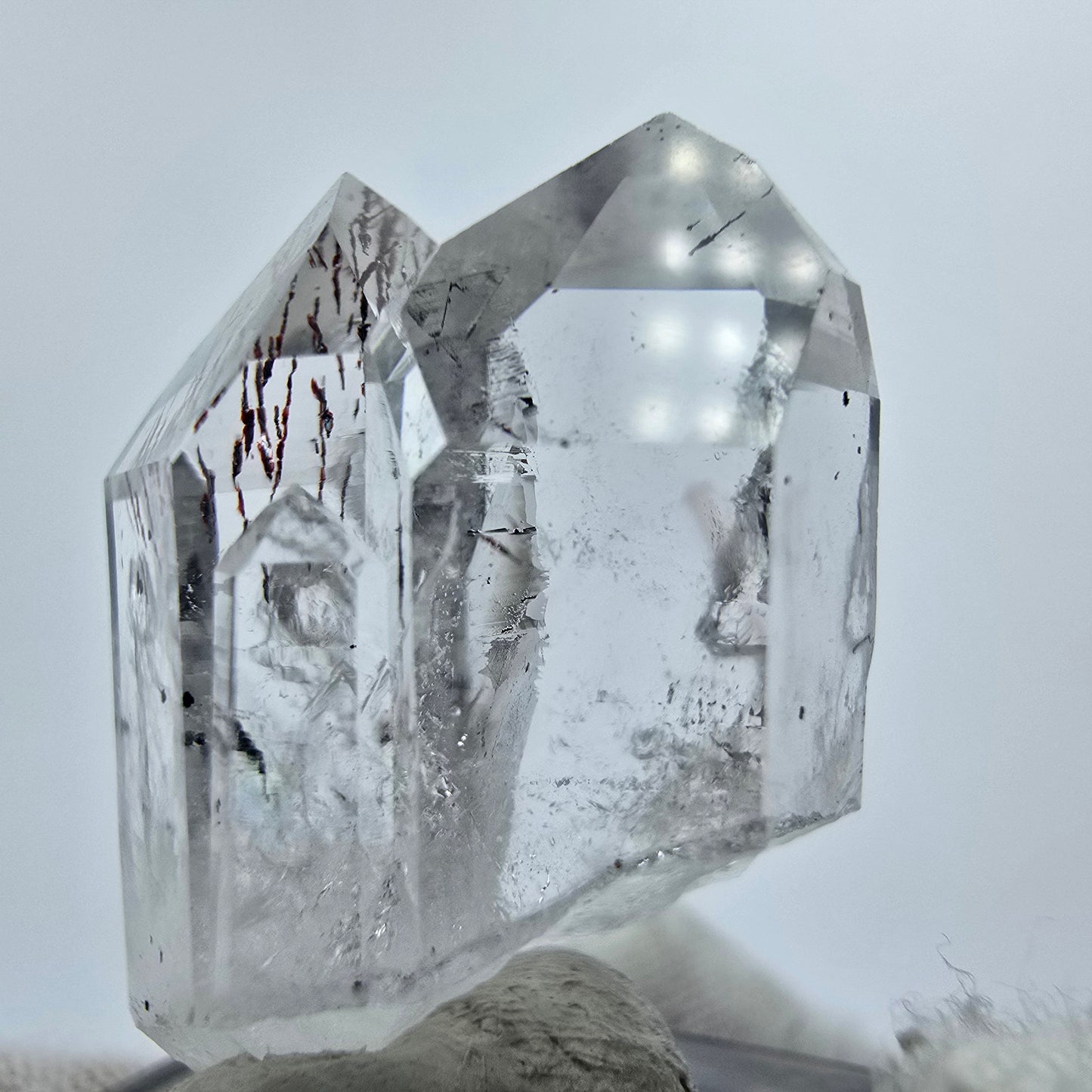 Harlekin Phantom Quarz Kristall Streep Mine Goboboseb Namibia 30*21*14mm