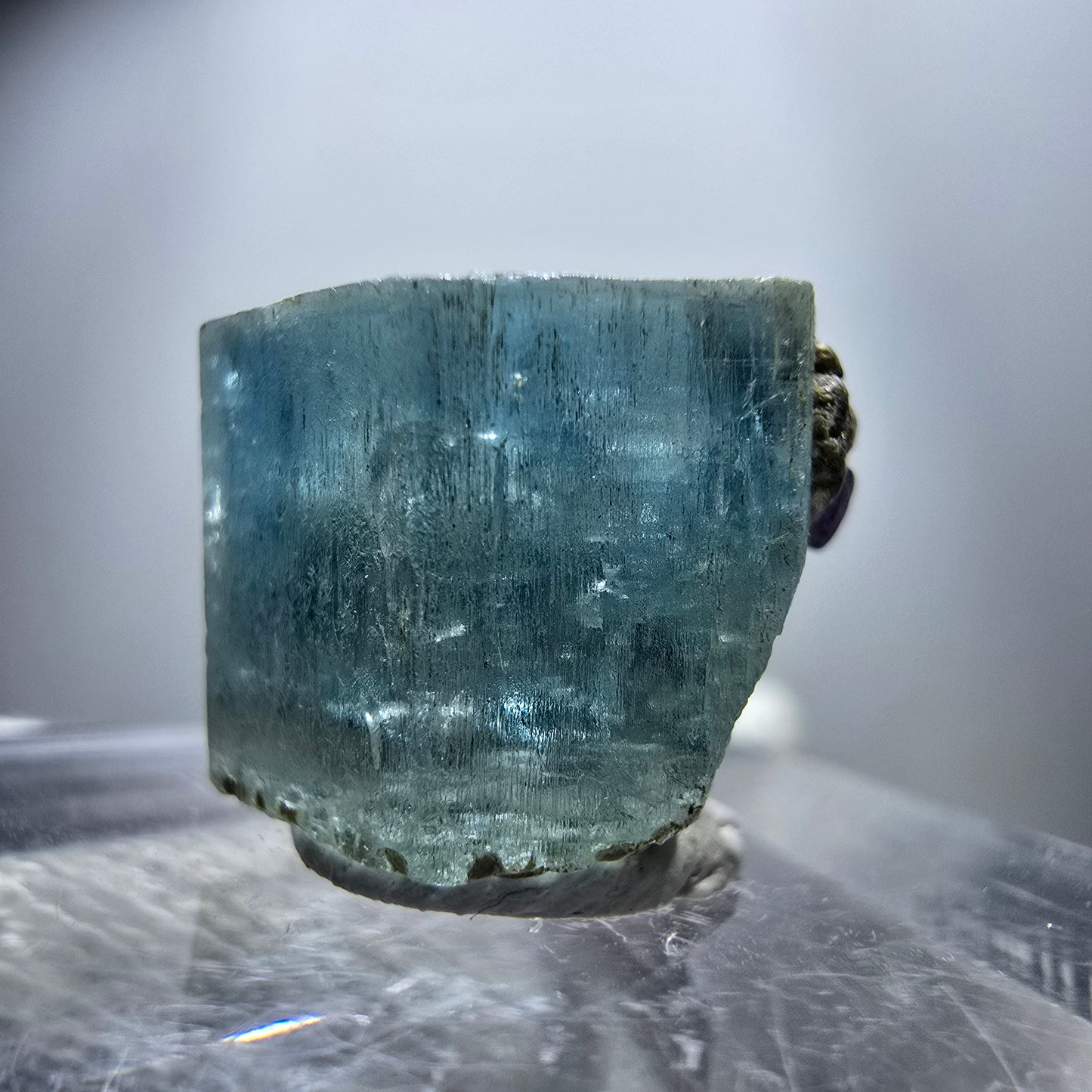 Seltener Aquamarin X mit Schörl Turmalin Erongo, Namibia 16*11*12mm