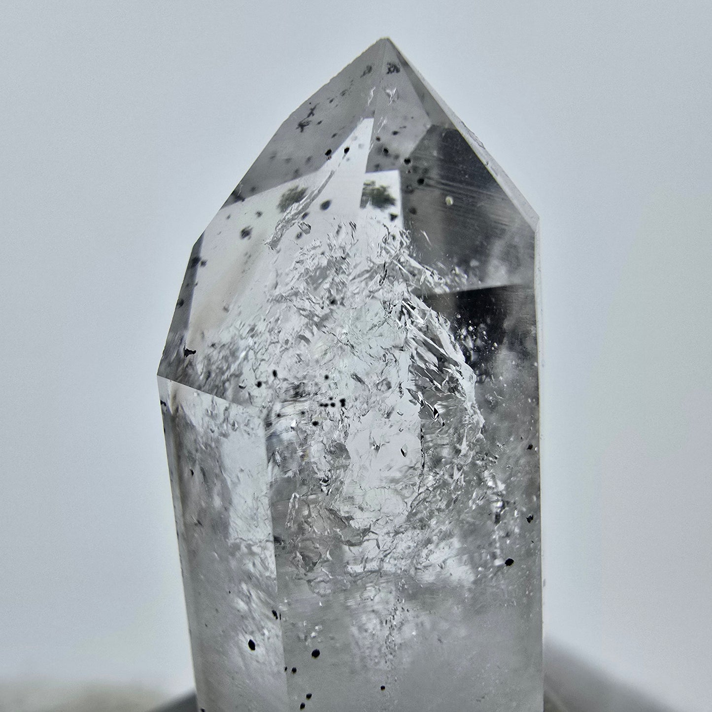 Klarer Phantom Hämatit Quarz Kristall Streep Mine, Goboboseb, Namibia 33*13*12mm