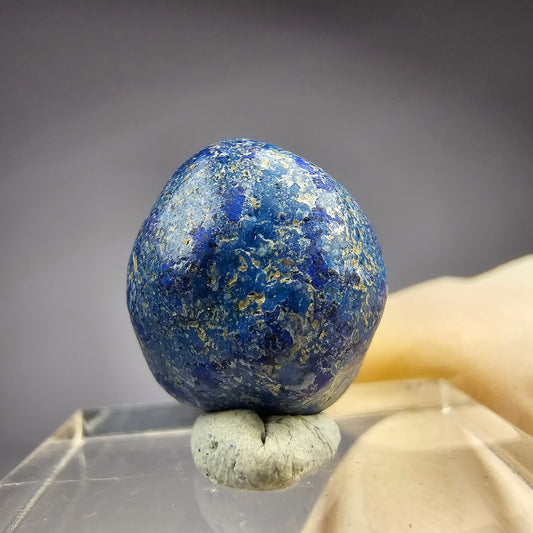 Seltene große Azurit Blueberry - poliert 16,4mm Durchmesser aus USA, New Mexico