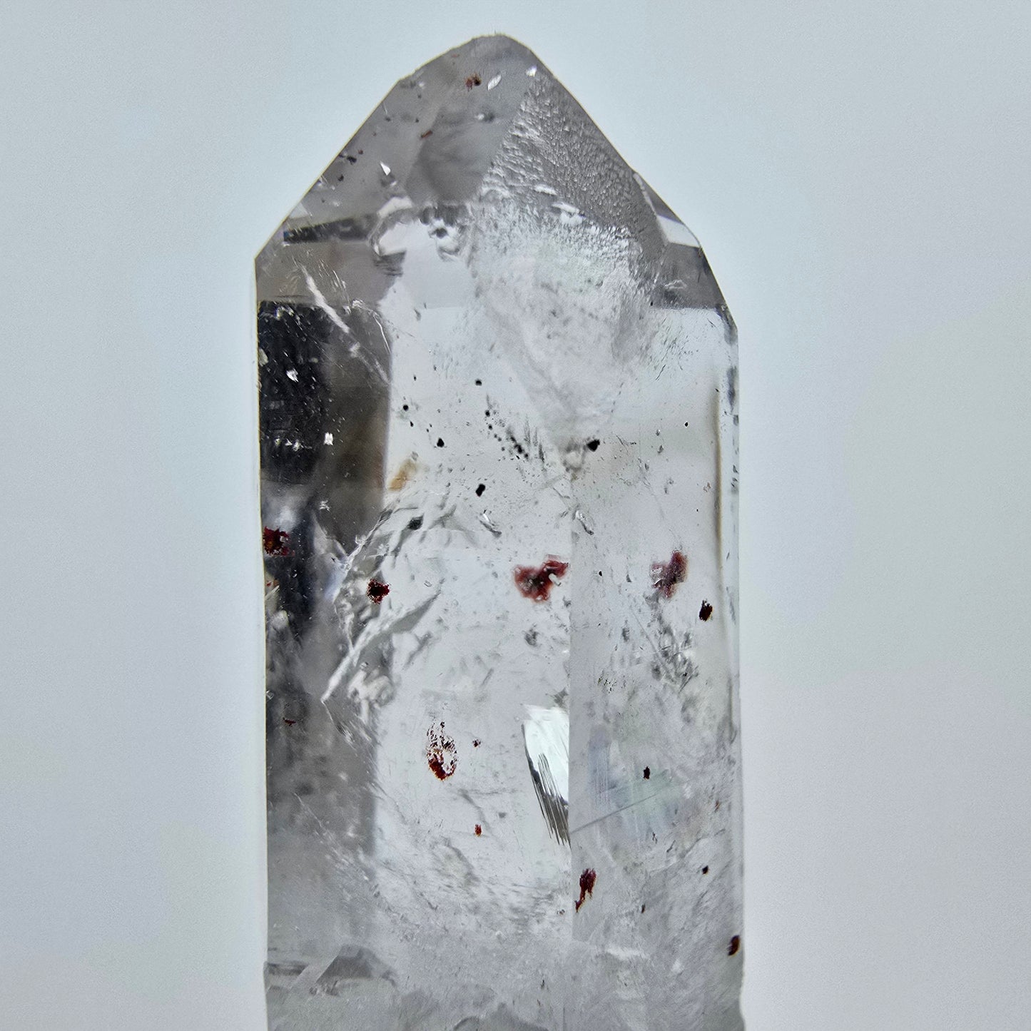 Klarer Harlekin Phantom Quarz Kristall Streep Mine, Goboboseb Namibia 42*13*11mm