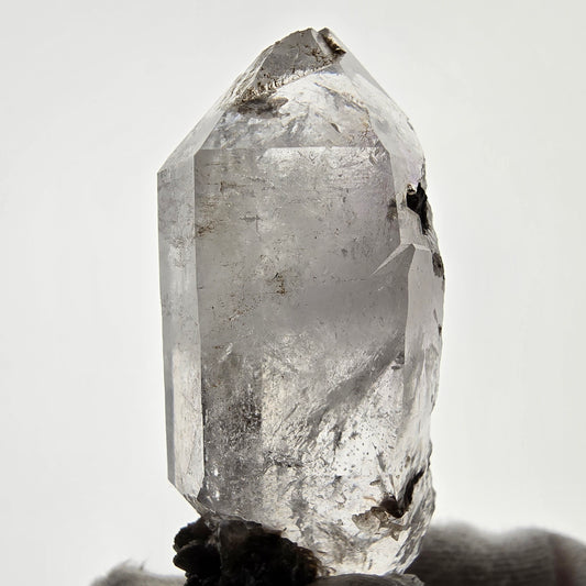 Sceptre fantôme squelette en améthyste, pochette Saint-Valentin en calcite UV, Namibie 60 x 30 x 23 mm