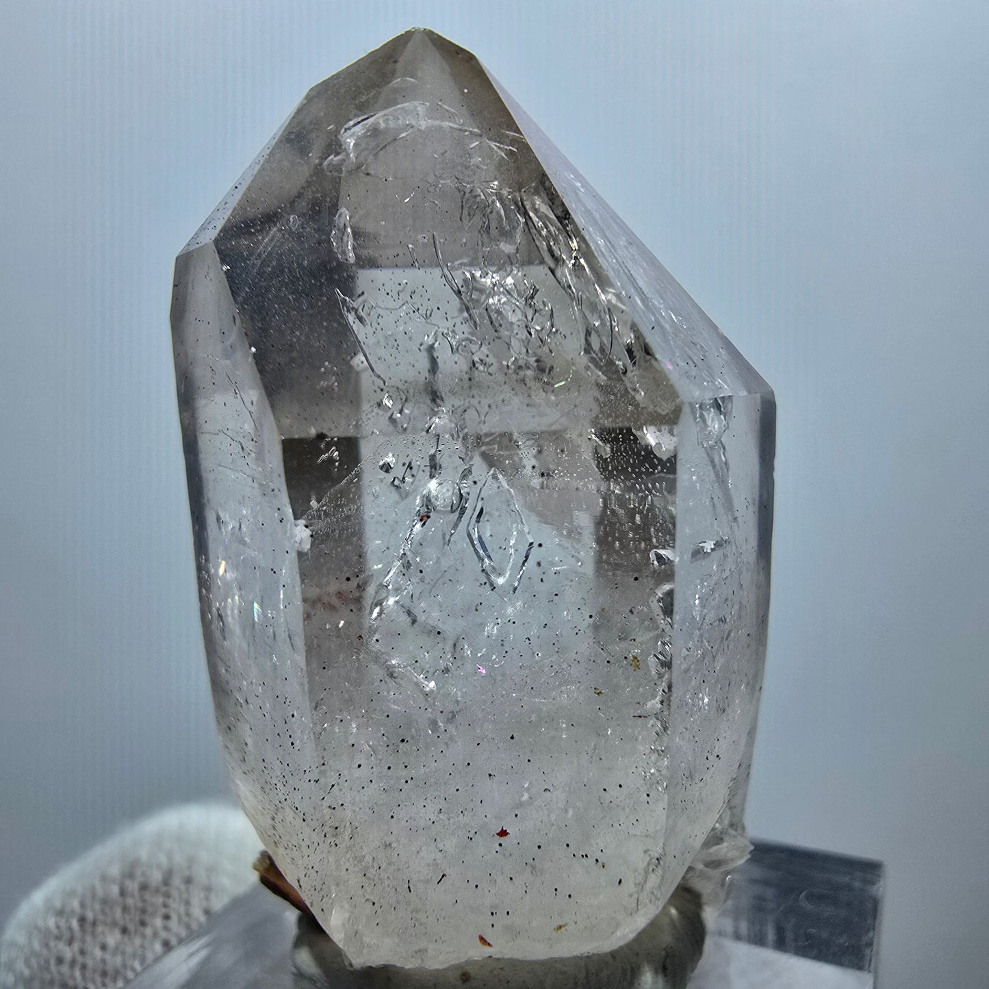 Clear Phantom Smoky Quartz Scepter Point Goboboseb, Namibia 40*23*24mm