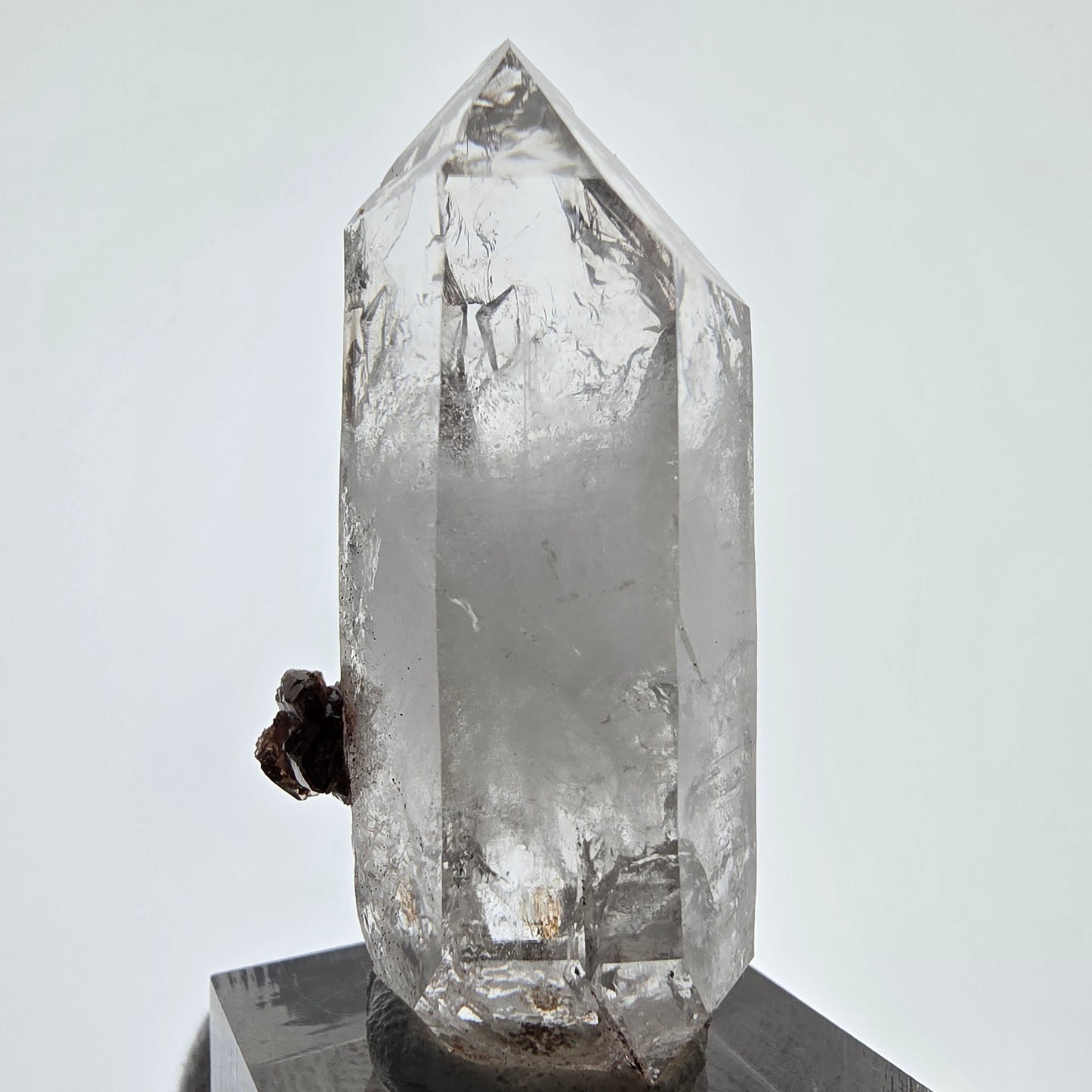 Skeleton Phantom Smoky Quartz DT Scepter, UV Calcite Valentine Pocket, Namibia 50*23*22mm
