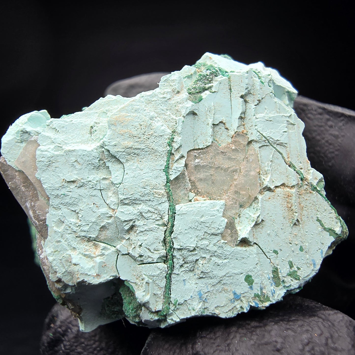 Seltene Malachit, Chrysokoll Stufe Kaokoveld, Namibia 41*25*19mm Sammlung