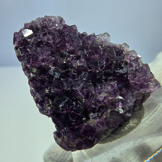Rare spécimen de cube de fluorite fantôme, violet Okorusu, Namibie 34 x 26 x 10 mm