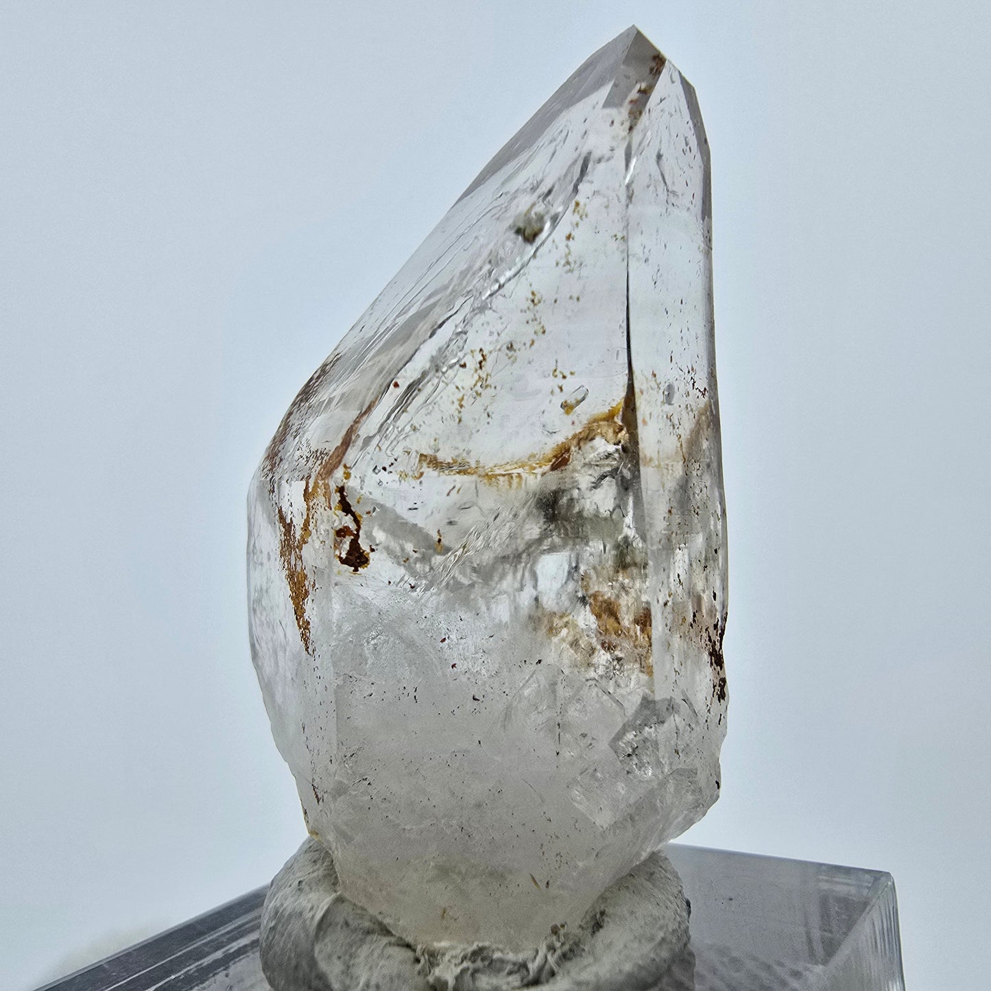 Klarer Phantom Rauchquarz Zepter Kristall Goboboseb, Namibia 40*22*18mm