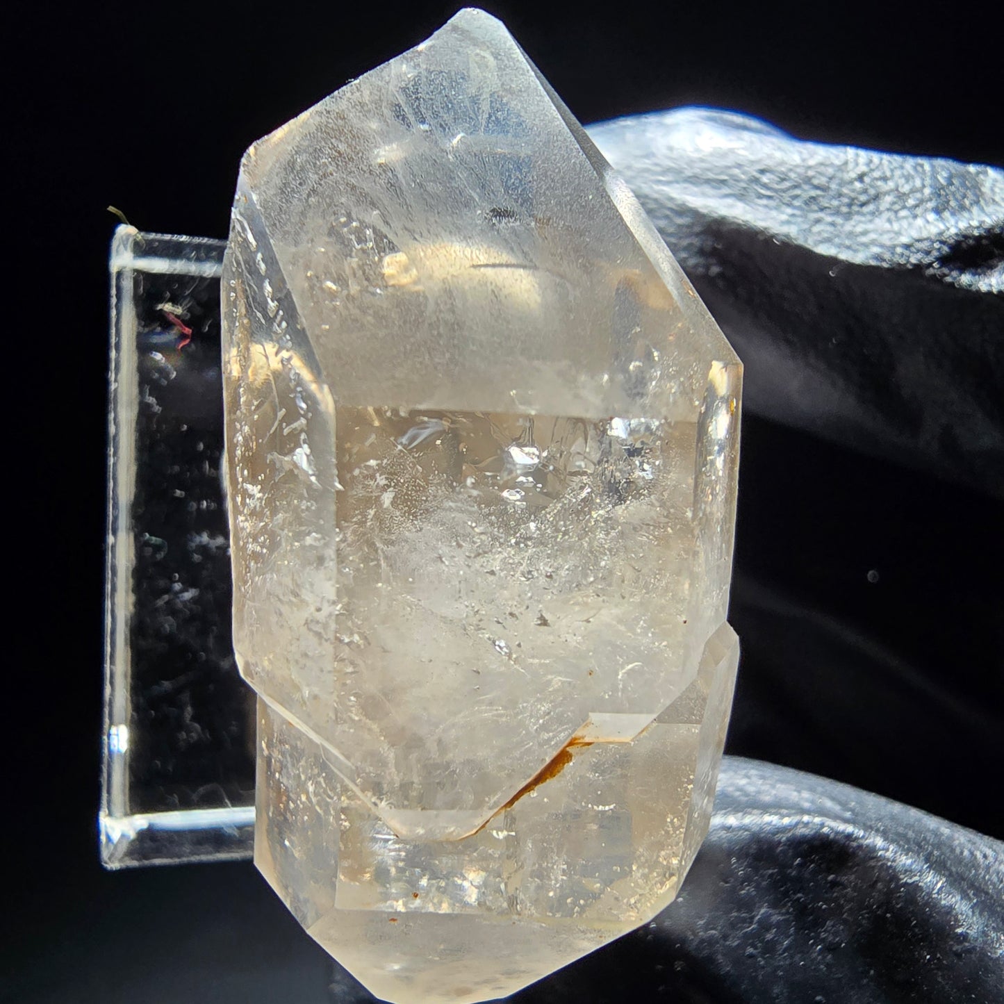 Phantom Rauchquarz Doppelender Zepter Goboboseb, Namibia 41*19*18mm Sammlung