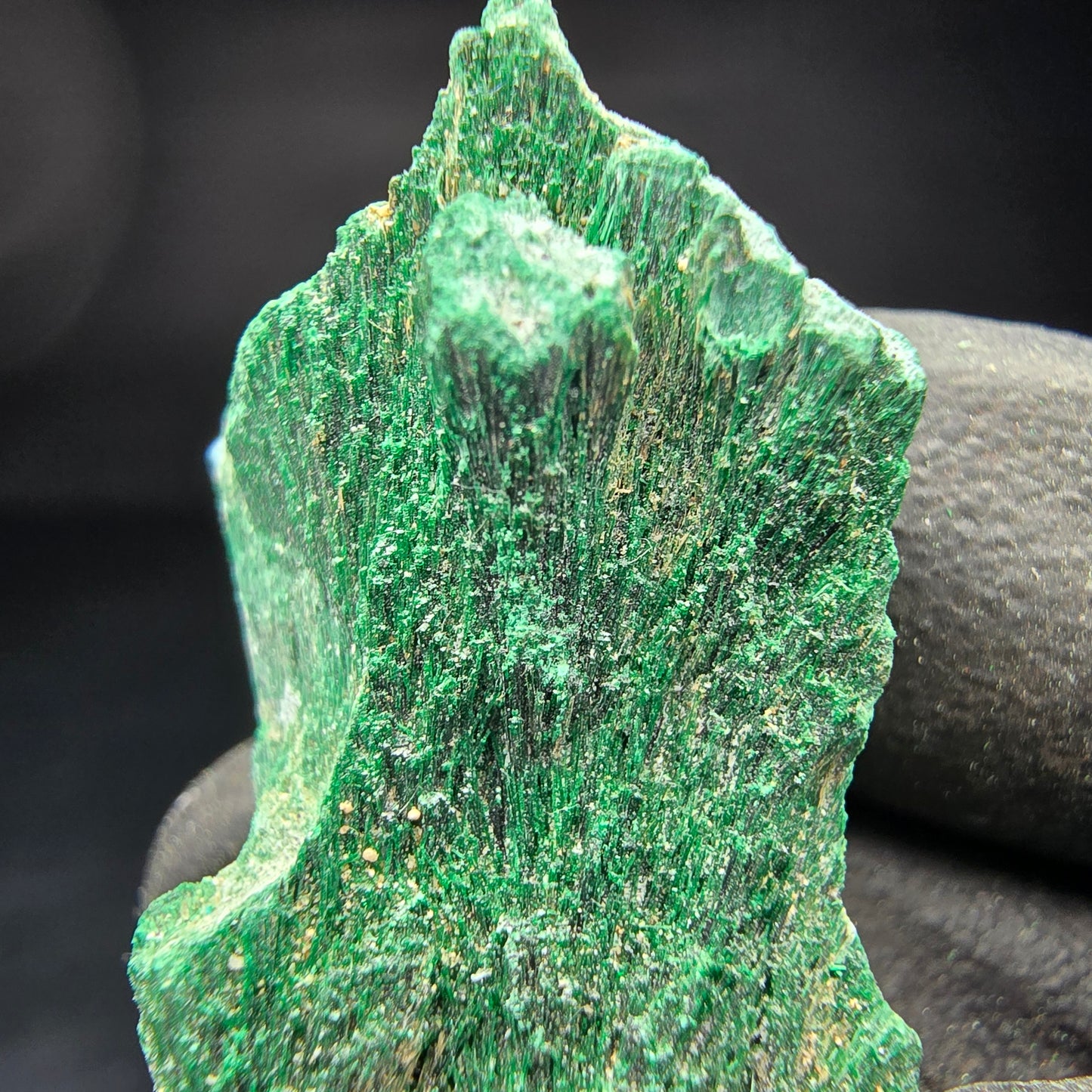 Seltene Malachit Stufe, grün Kaokoveld, Namibia 41*19*18mm Mineraliensammlung