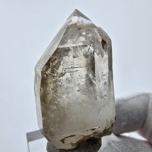 Enhydro Phantom Rauchquarz Doppelender 1x Blase Goboboseb, Namibia 41*21*19mm