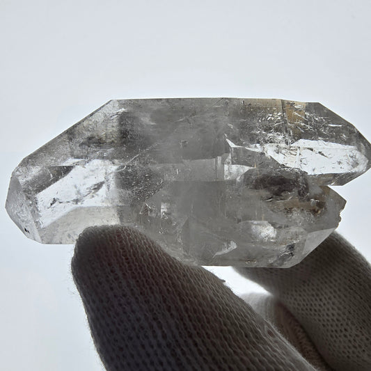 Sceptre de poche Saint-Valentin en quartz fumé fantôme squelette, Namibie 61 x 25 x 23 mm