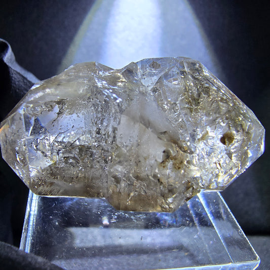 Klare Phantom Rauchquarz Zepter Doppelender Stufe 34*18*15mm Goboboseb Namibia