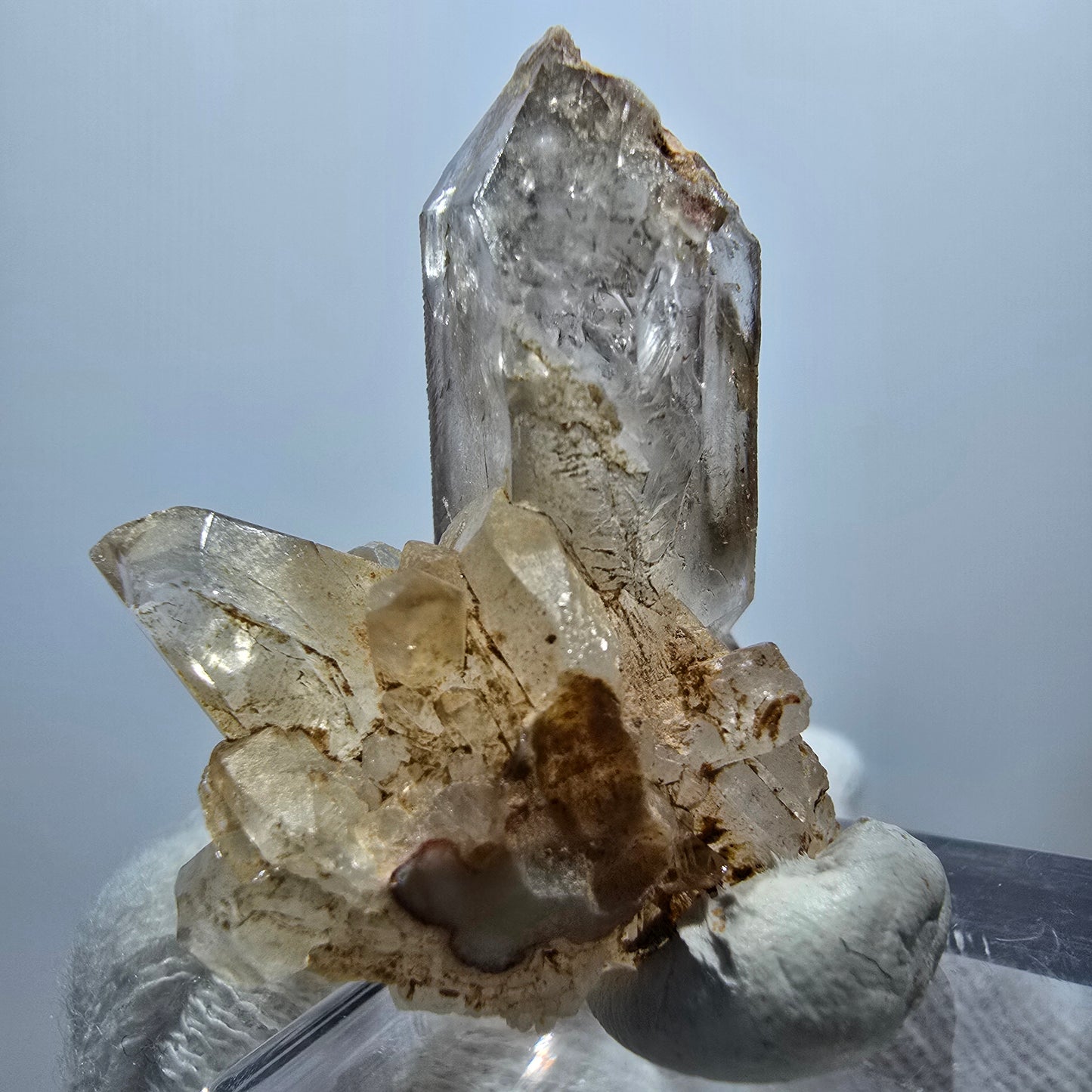 Amas de quartz fumé Harlequin Enhydro, 1x Bubble Goboboseb, Namibie 37 x 34 x 18 mm