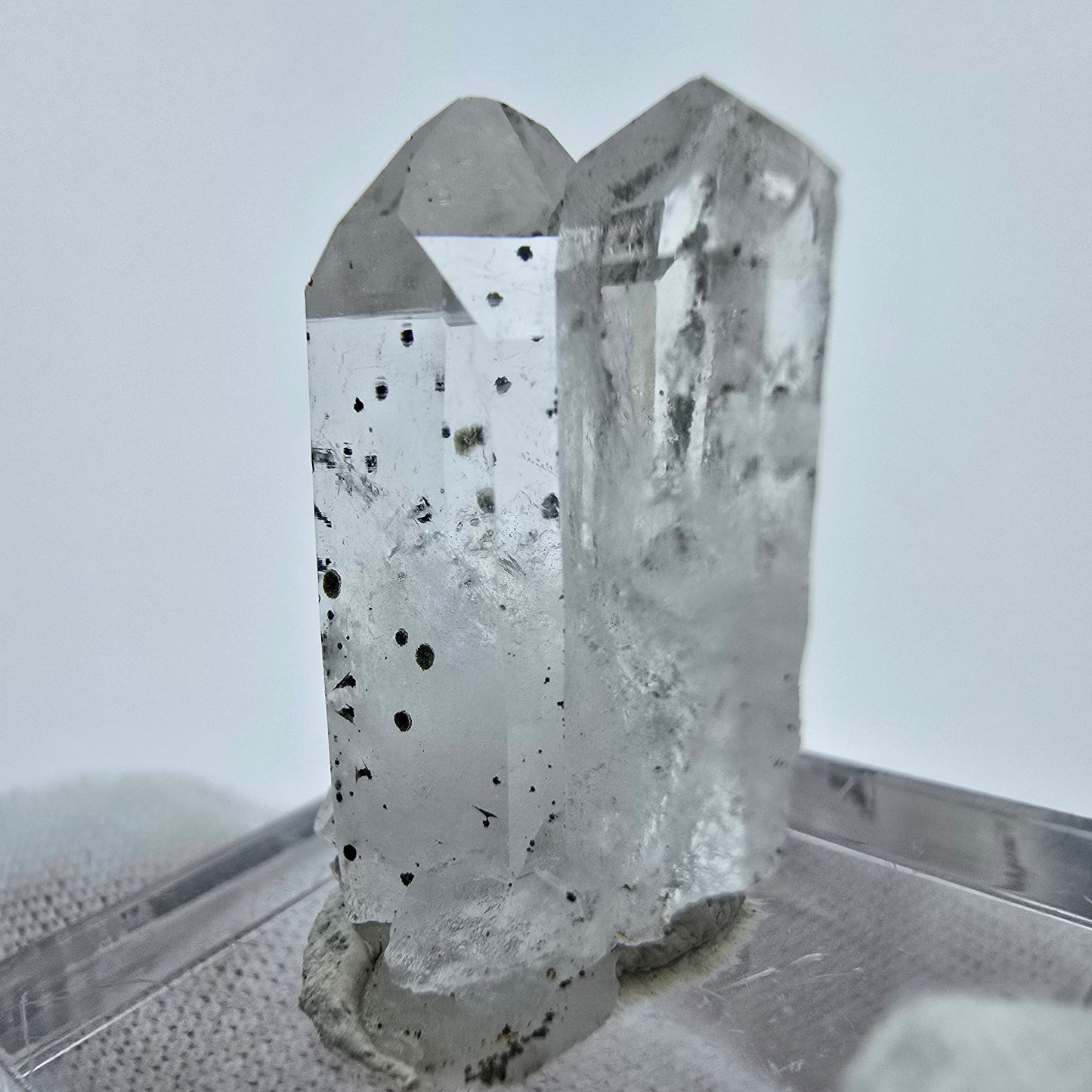 Klare Phantom Hämatit Quarz Stufe Streep Mine, Goboboseb Namibia 27*17*10mm