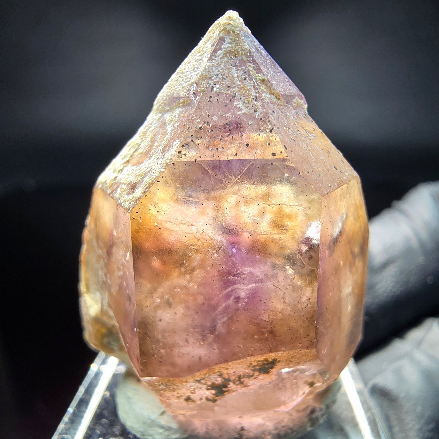 Klare Phantom Amethyst Spitze lila braun Brandberg, Namibia 34*26*23mm Sammlung