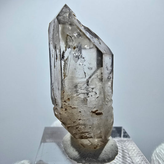 Klare Phantom Rauchquarz DT Zepter Spitze Goboboseb, Namibia 39*16*13mm