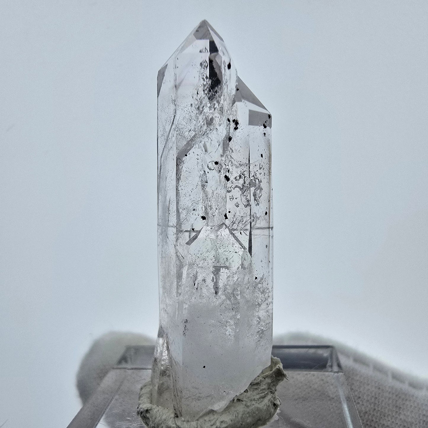 Klarer Phantom Hämatit Quarz Kristall Streep Mine, Goboboseb, Namibia 39*12*12mm