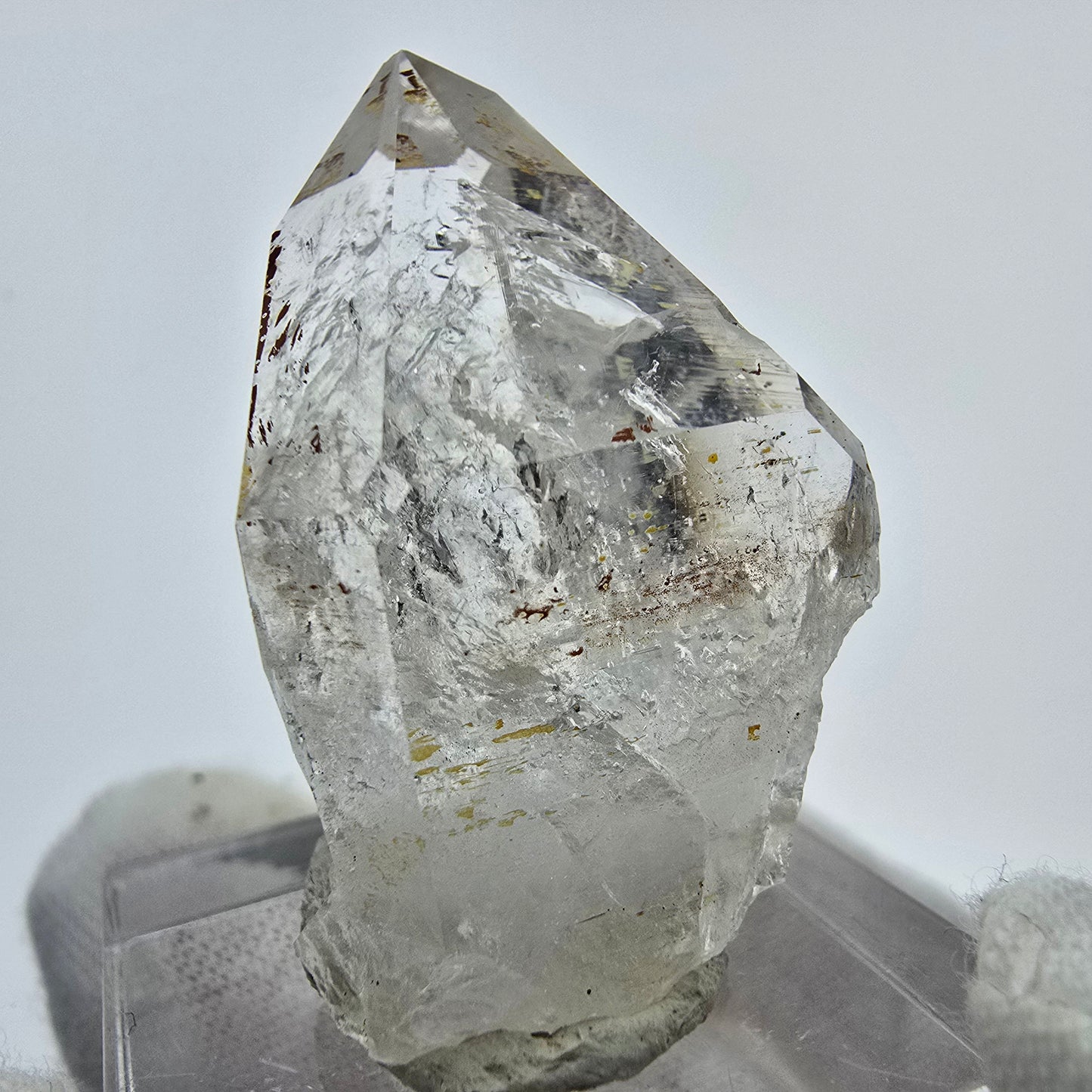 Enhydro Phantom Hämatit Quarz Kristall Streep Mine Goboboseb, Namibia 35*20*20mm