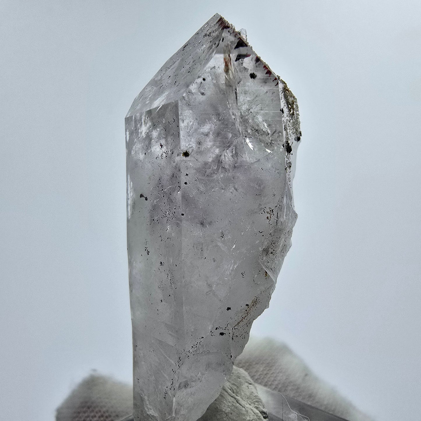 Harlekin Phantom Amethyst, Prehnit, Analcim Streep Mine Gobo. Namibia 49*18*18mm