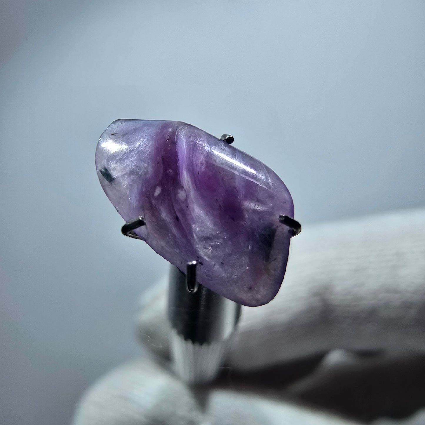 Rare Charoite crystal purple, polished Russia 14*8*2mm