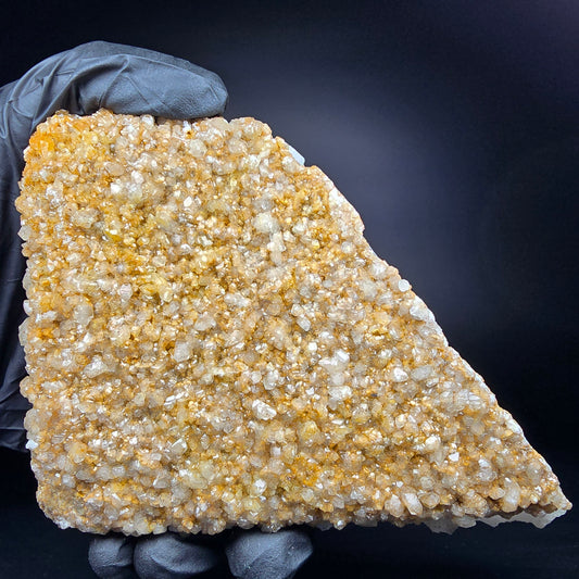 Magnifique spécimen de barytine (?) blanc brun 117*92*14mm Collection minérale inconnue