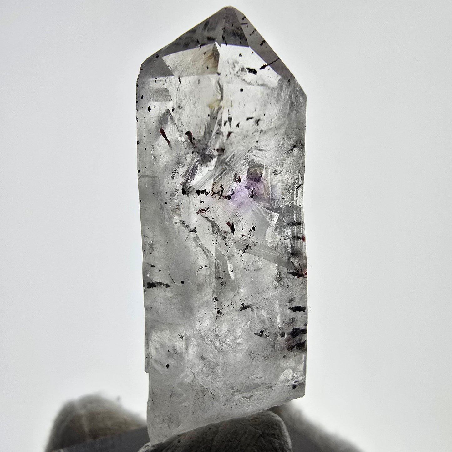 Mine d'améthyste Harlequin Phantom Point Streep, Goboboseb, Namibie, 49 x 17 x 14 mm