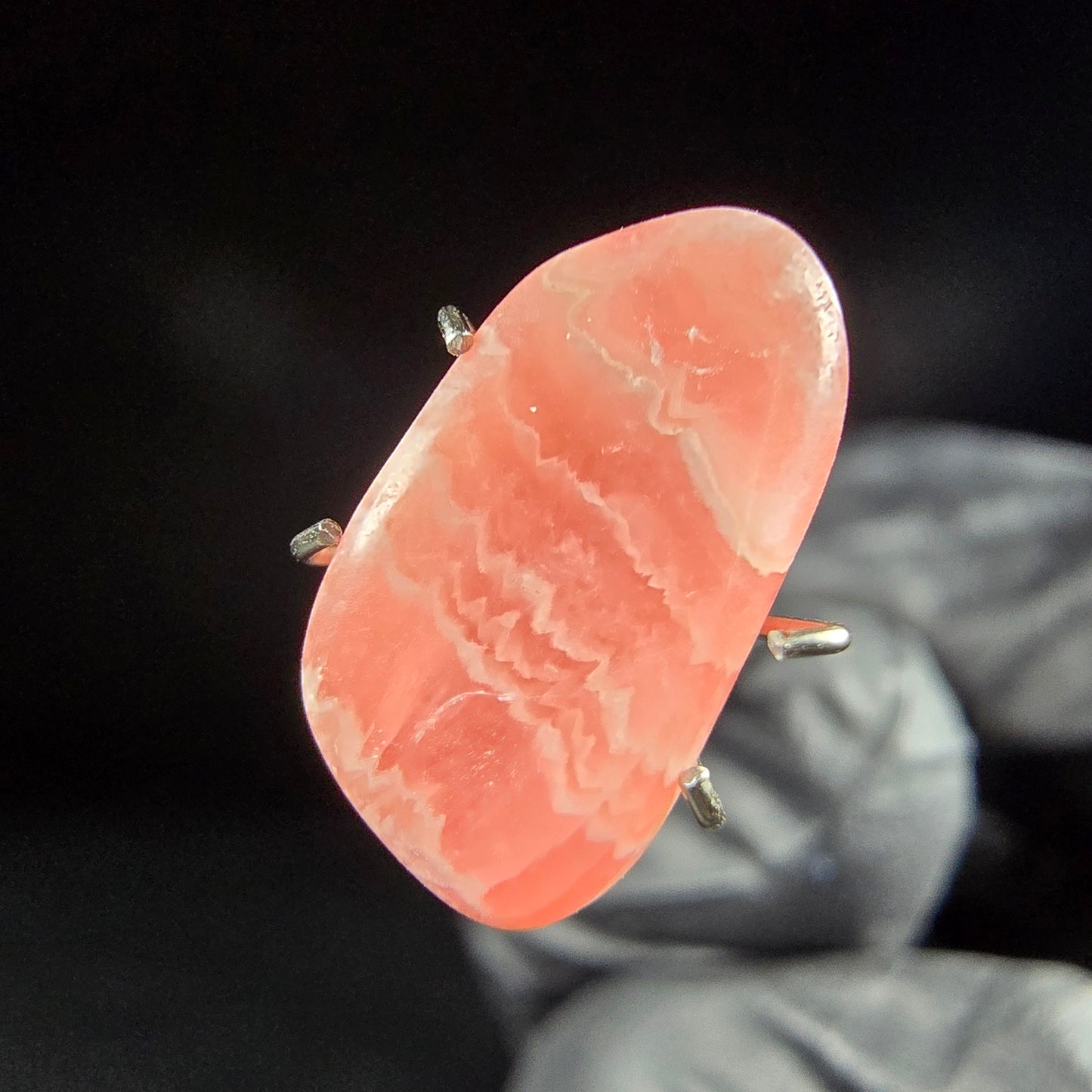 Seltener Rhodochrosit poliert, TOP Qualität 14*7*4mm Argentinien Sammlung